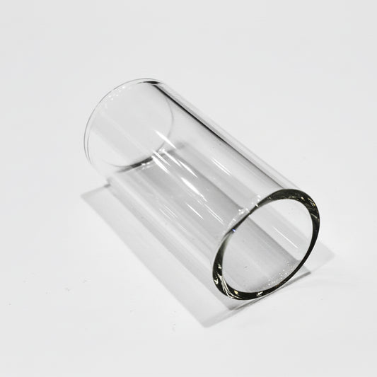 51mm Glass Guitar Slide on a light grey background.