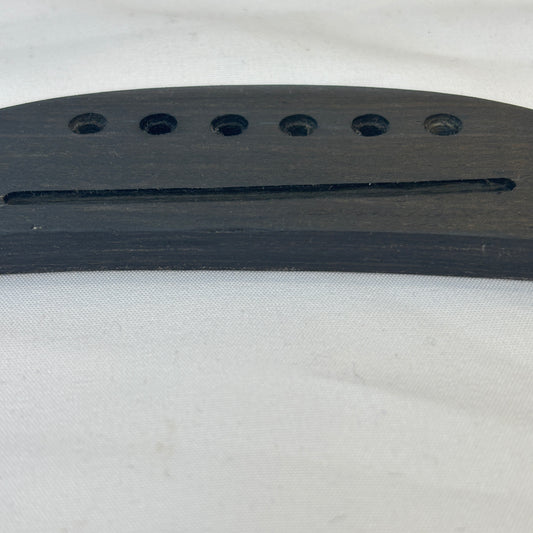 Acoustic Guitar Replacement 6 String Bridge - Ebony Colour | Guitars Limited