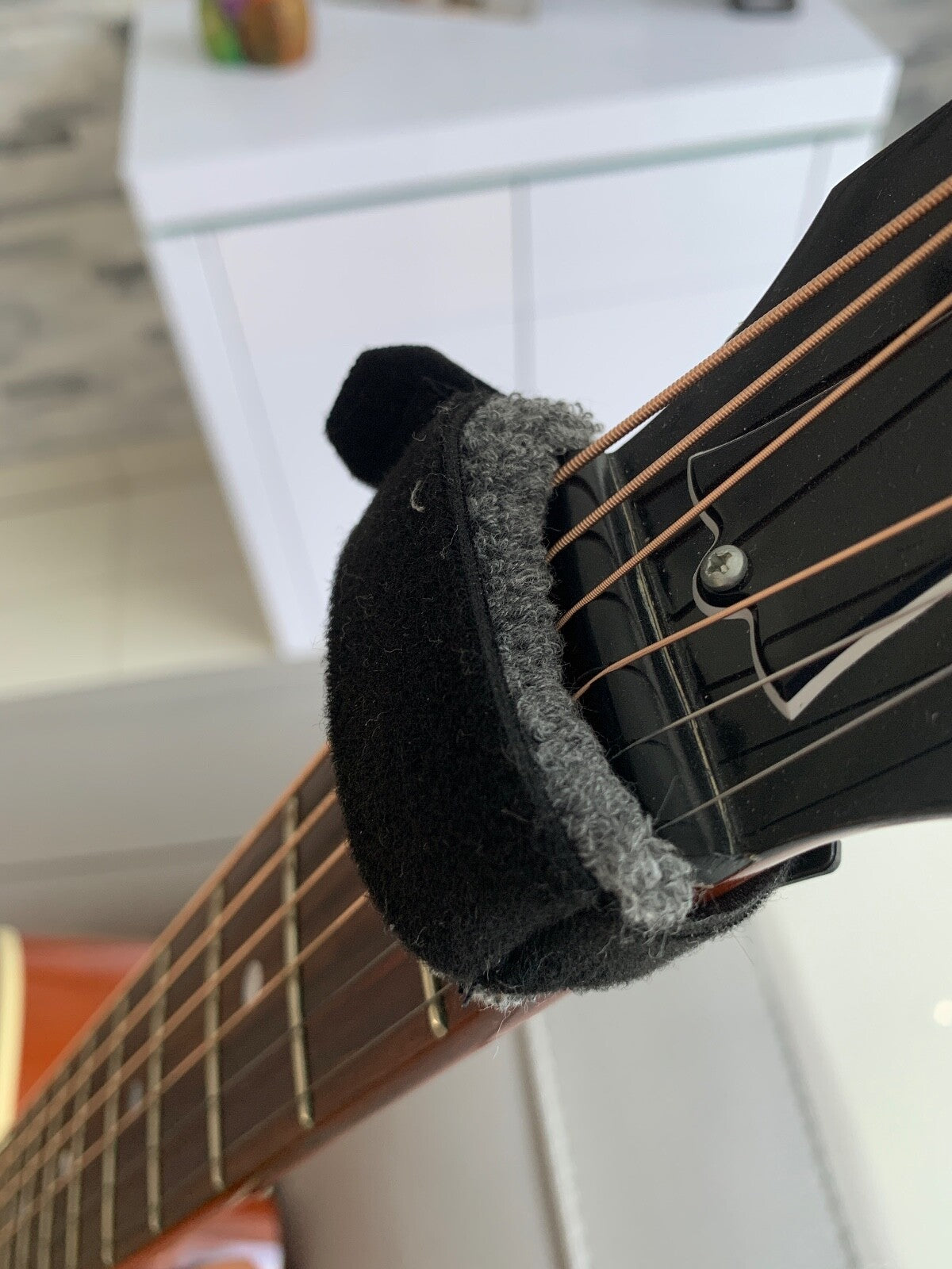 Guitar or Bass Muter String Noise Damper / Muffler Wrap Strap - Black