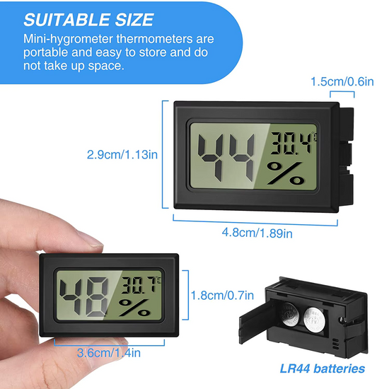Guitar Hygrometer / Thermometer humidity - FREE BATTERIES