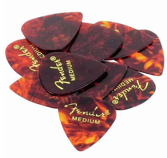 Guitar picks and plectrums in various gauges