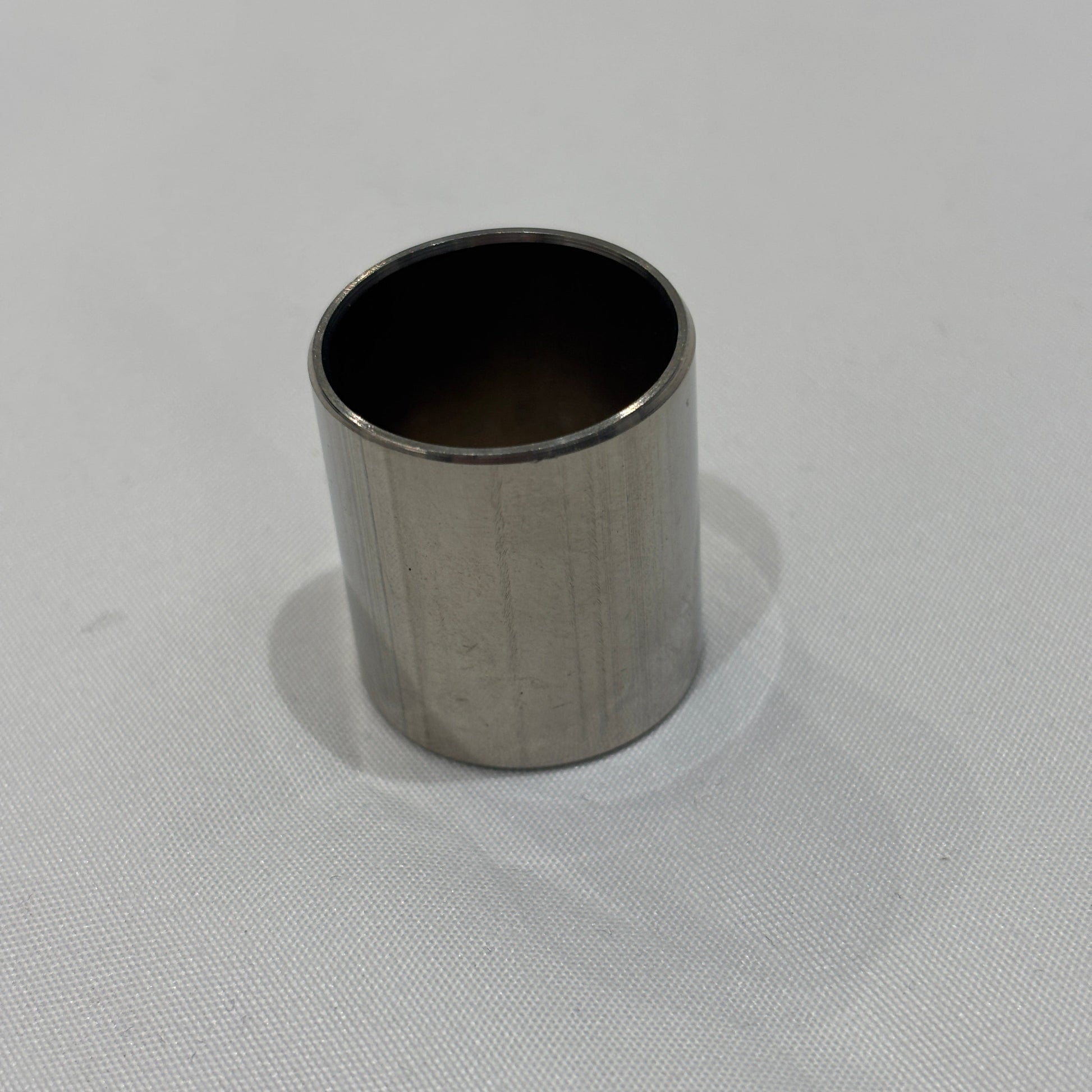 28mm Steel Guitar Slide standing upright on a white background.