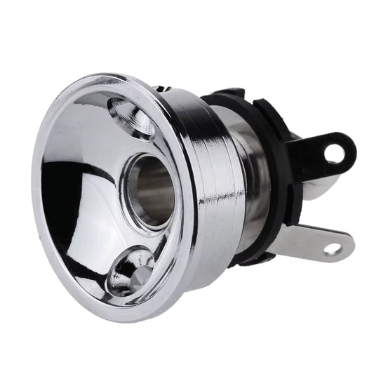 TL-Compatible Electrosocket Jack Plate & 1/4" Mono Output Jack Socket - Chrome | Guitars Limited