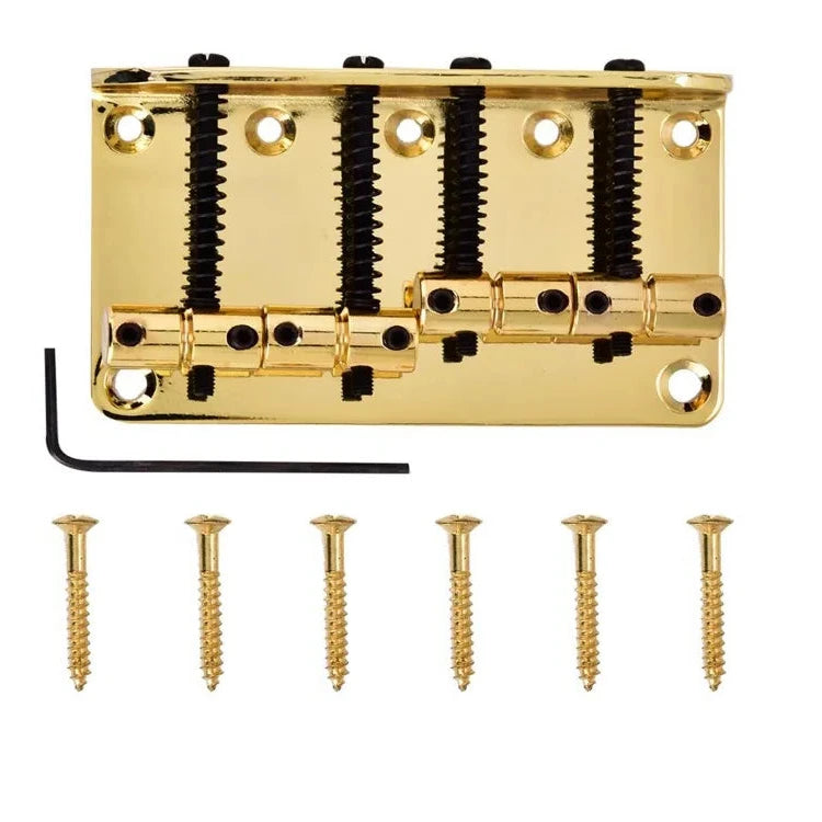 Bass Guitar Bridge - JB-Style/PB-Style 4 String (Gold, Chrome & Black) | Guitars Limited