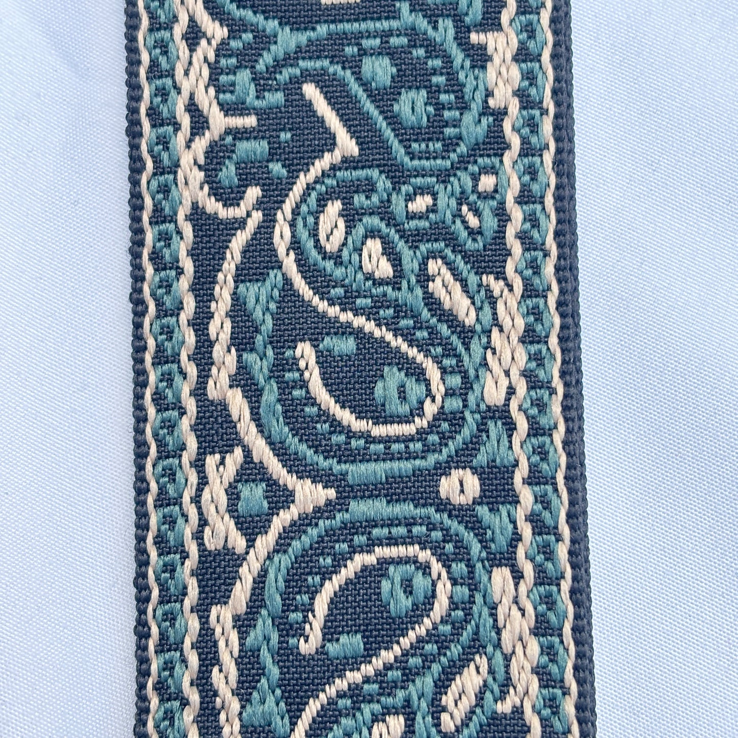 Embroidered Guitar Strap - Adjustable, Various Patterns/Colours, PU Leather Ends | Guitars Limited