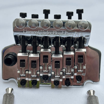 Double Locking Tremolo Bridge System - Floyd Rose Licensed Design, 42mm Nut (Chrome or Black options)  | Guitars Limited