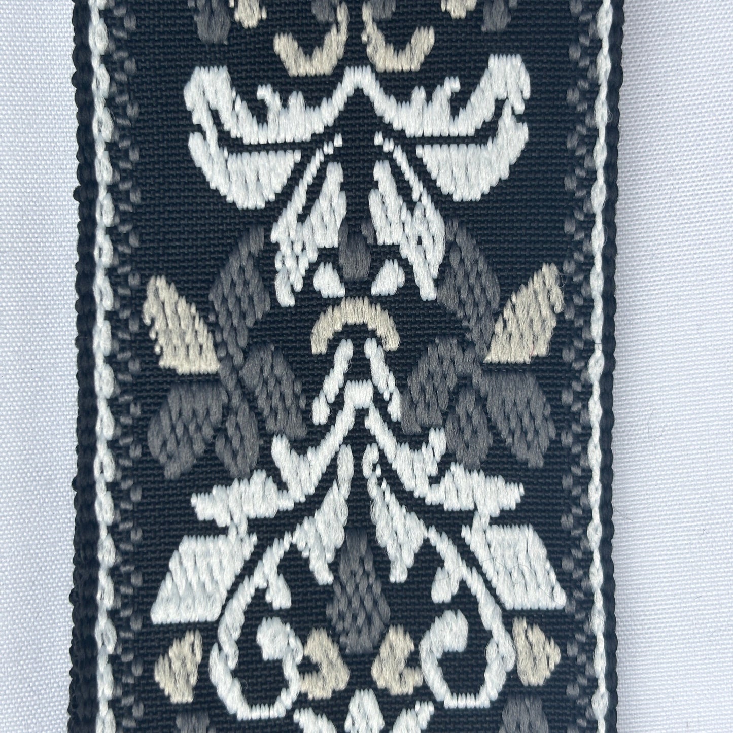 Embroidered Guitar Strap - Adjustable, Various Patterns/Colours, PU Leather Ends | Guitars Limited