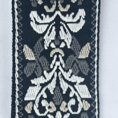 Embroidered Guitar Strap - Adjustable, Various Patterns/Colours, PU Leather Ends | Guitars Limited