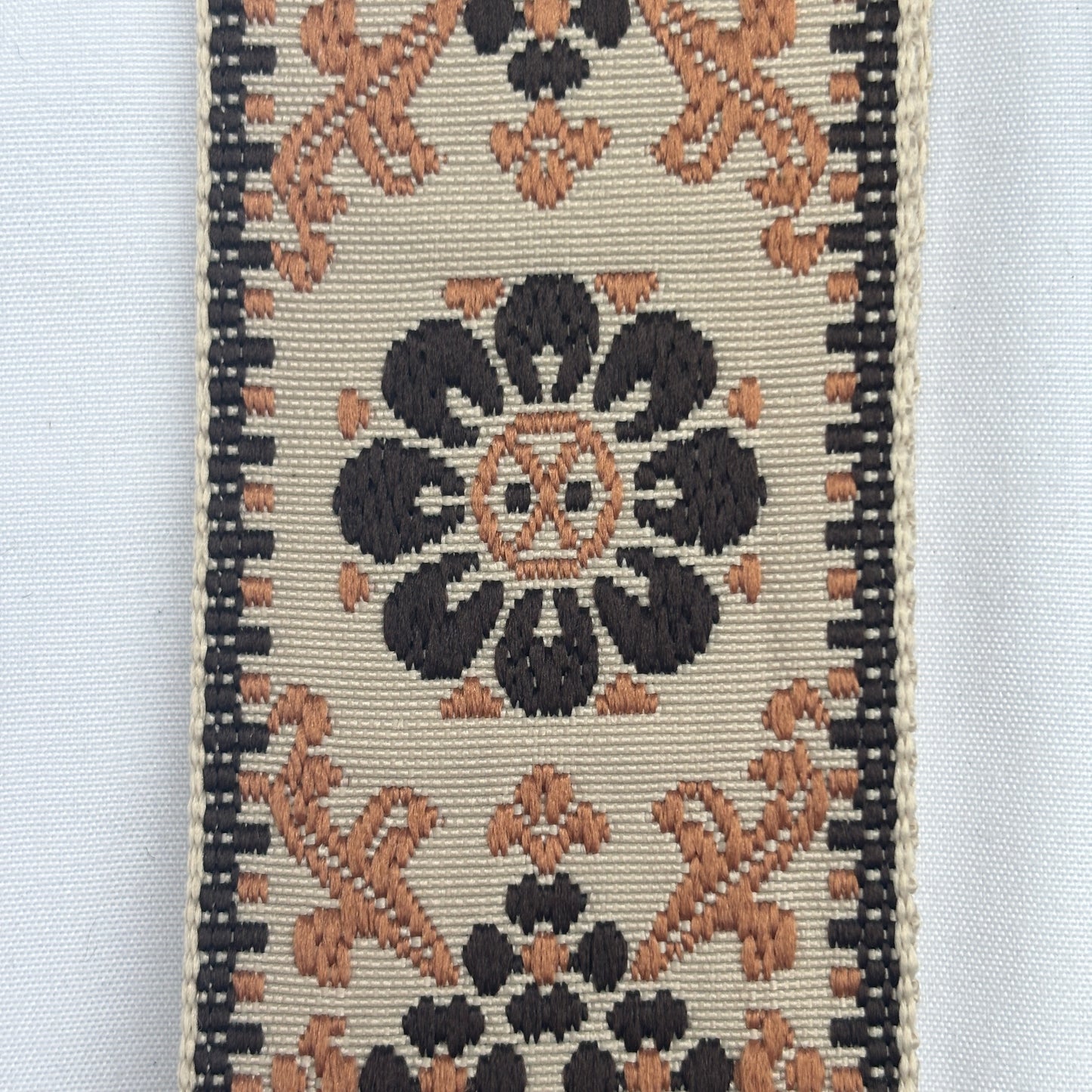 Embroidered Guitar Strap - Adjustable, Various Patterns/Colours, PU Leather Ends | Guitars Limited