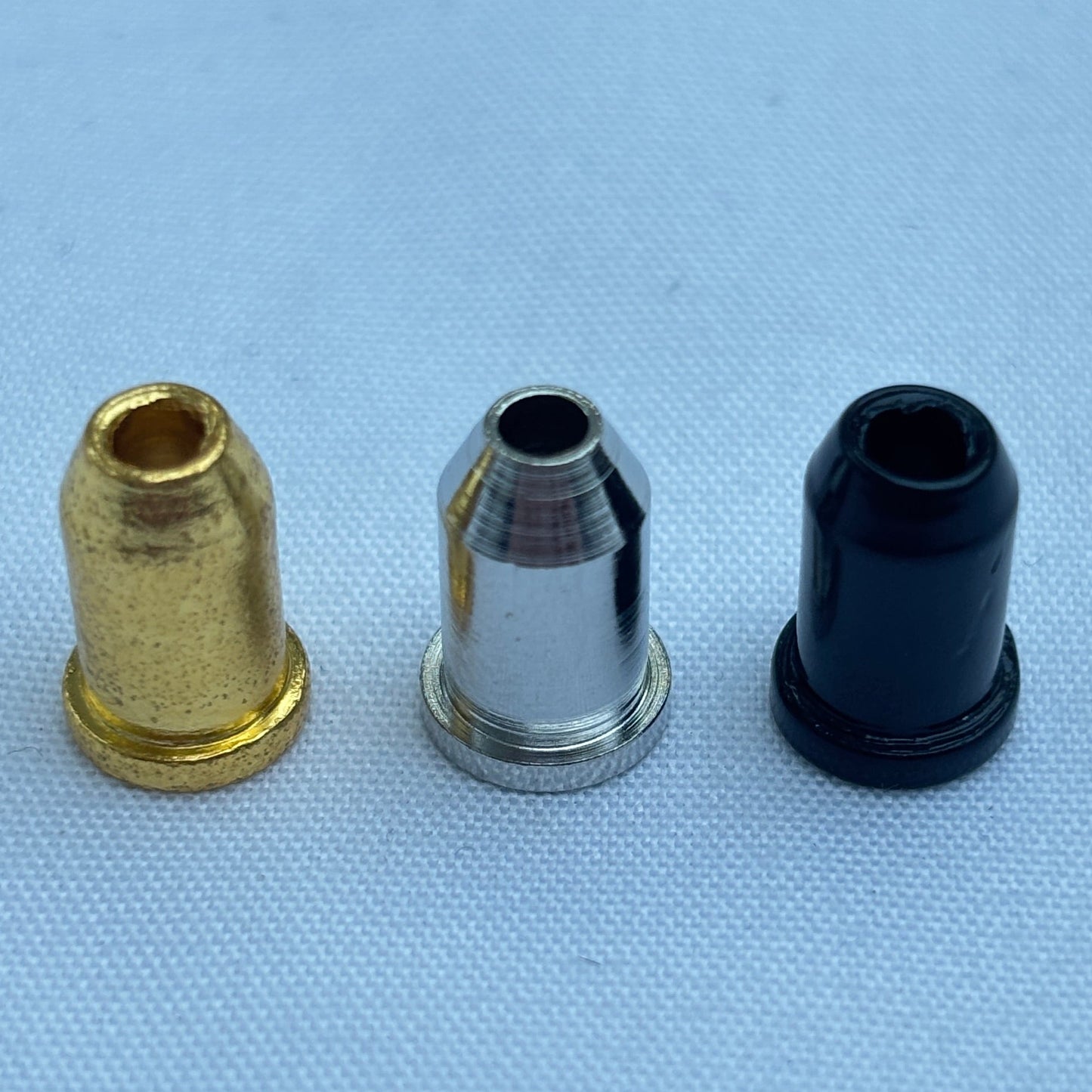 6 x String Through Ferrules for Stratocaster & Telecaster - Gold, Chrome & Black | Guitars Limited