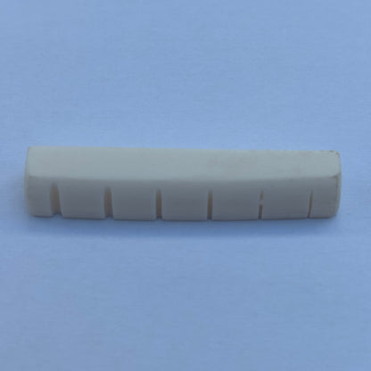 Bleached Bone Acoustic Guitar Saddle and Nut Set - Compensated, 7mm String Spacing | Guitars Limited