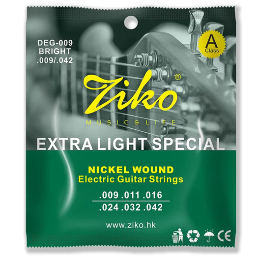 Ziko Electric Guitar Strings DEG-009 - Nickel Wound, 9-42 Gauge, Steel Core | Guitars Limited