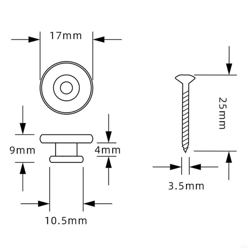 Premium Chrome Guitar Strap Buttons with Fixings | Guitars Limited