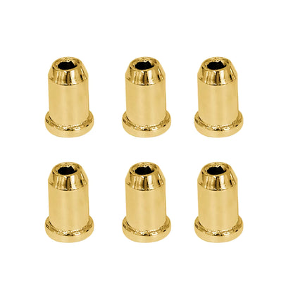 6 x String Through Ferrules for Stratocaster & Telecaster - Gold, Chrome & Black | Guitars Limited