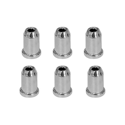 6 x String Through Ferrules for Stratocaster & Telecaster - Gold, Chrome & Black | Guitars Limited