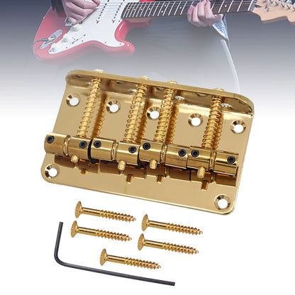 Bass Guitar Bridge - JB-Style/PB-Style 4 String (Gold, Chrome & Black) | Guitars Limited