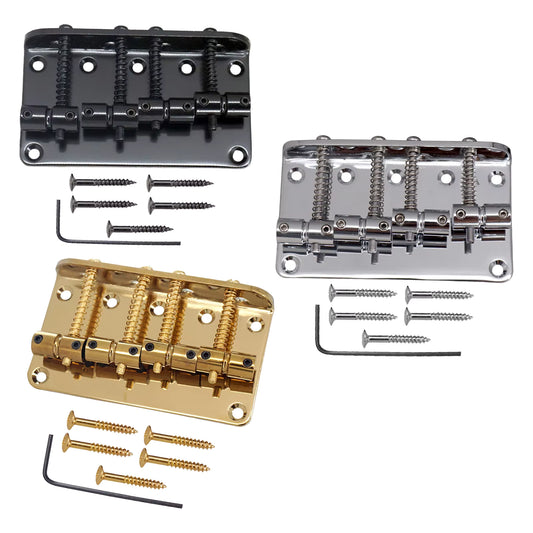 Bass Guitar Bridge - JB-Style/PB-Style 4 String (Gold, Chrome & Black) | Guitars Limited