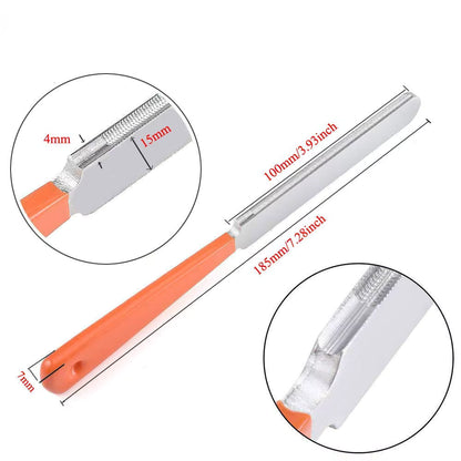 Fret Crowning File by Miwayer - Dual-Edge, Stainless Steel, Guitar Fret Dressing Tool | Guitars Limited