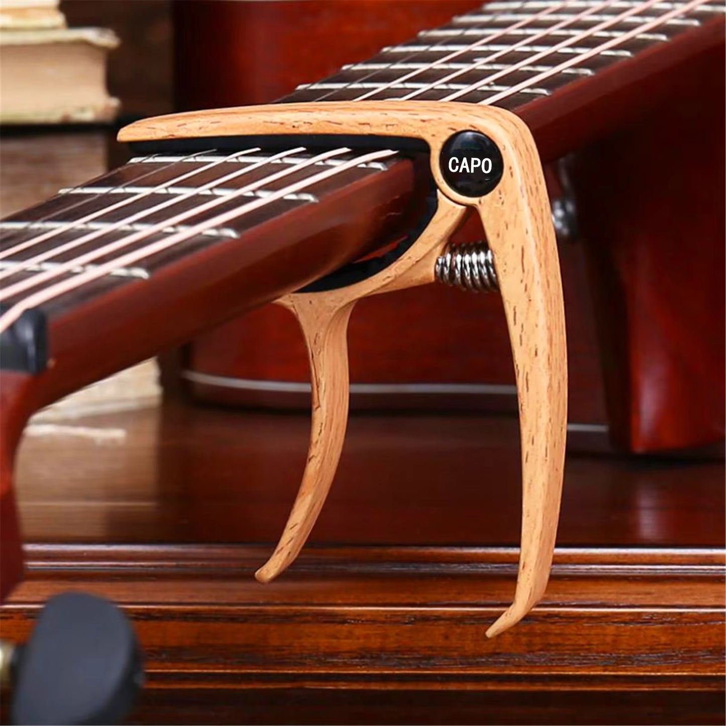 Sleek Black Metal Guitar Capo with Bridge Pin Puller - Quick Release, Acoustic & Electric | Guitars Limited