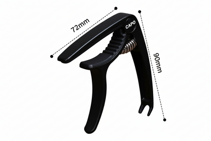 Sleek Black Metal Guitar Capo with Bridge Pin Puller - Quick Release, Acoustic & Electric | Guitars Limited