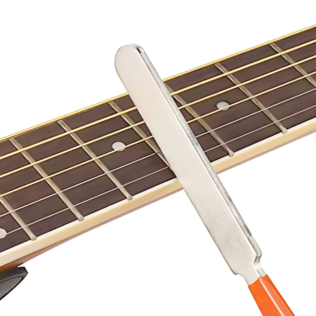 Fret Crowning File by Miwayer - Dual-Edge, Stainless Steel, Guitar Fret Dressing Tool | Guitars Limited