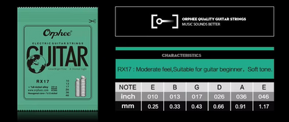 Electric Guitar Strings - Nickel Wound - 3 Gauges | Guitars Limited