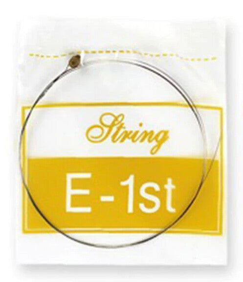 Acoustic Guitar High E String on a white background.