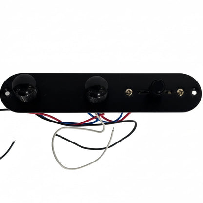 Black loaded  TL-style Control Plate against a white background.