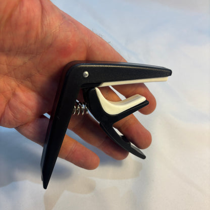 Budget Plastic Trigger Action Guitar Capo - Lightweight, Black, Travel-Friendly | Guitars Limited