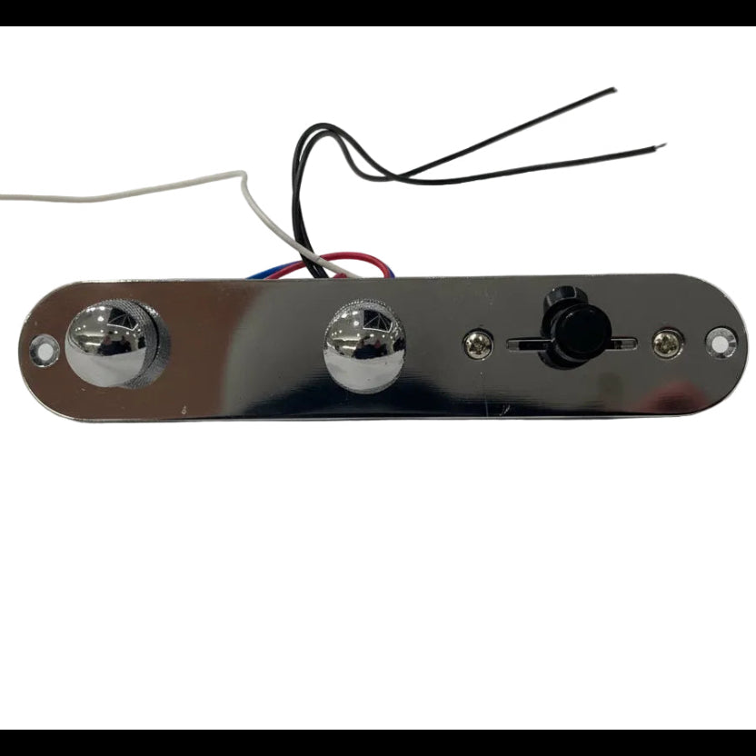 Chrome loaded  TL-style Control Plate against a white background.