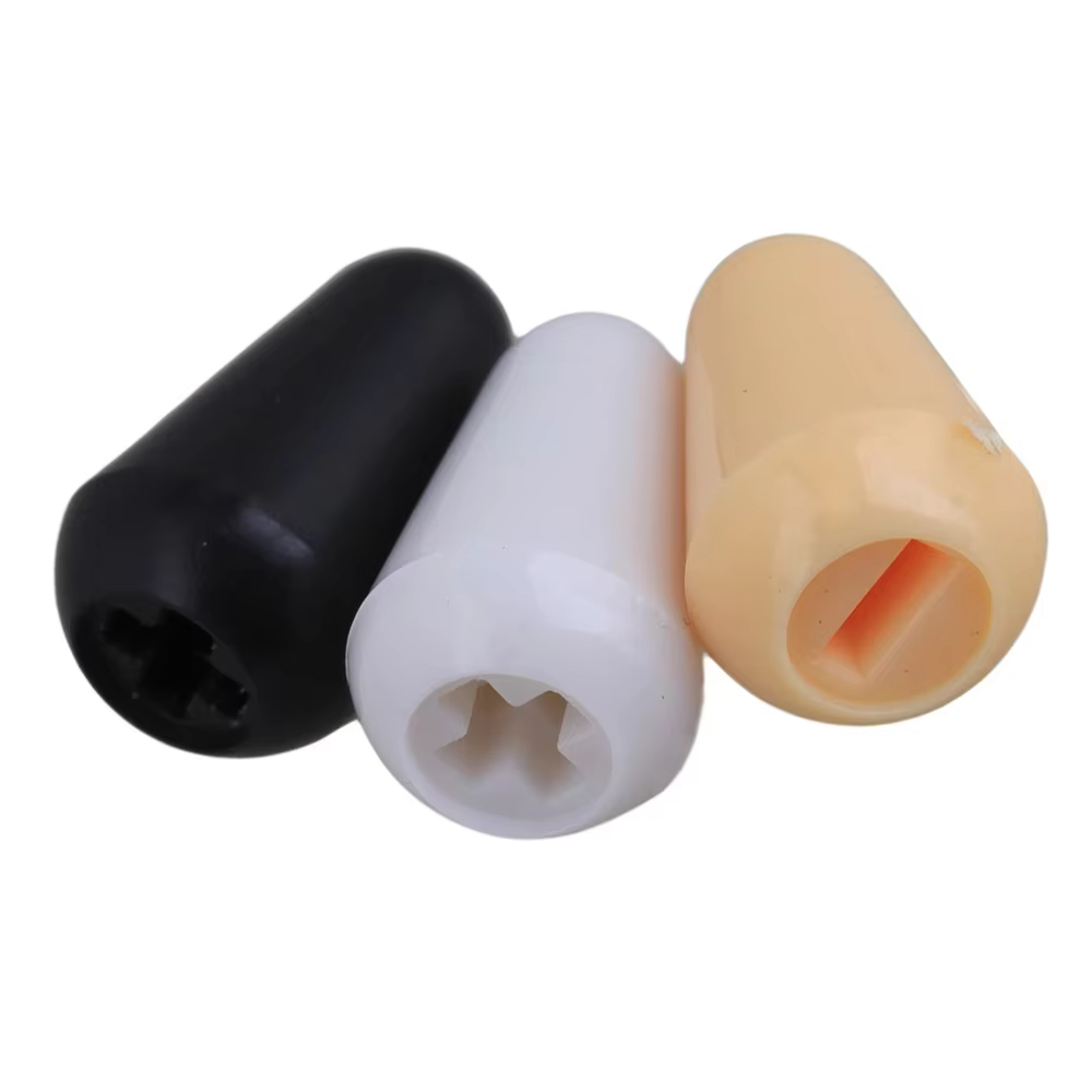 Electric guitar Toggle Switch Tips, ST-style, on a White background.