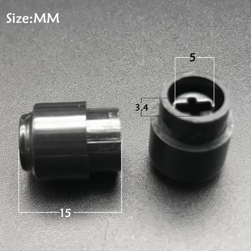 Electric guitar Toggle Switch Tip with dimensions on a dark grey background.