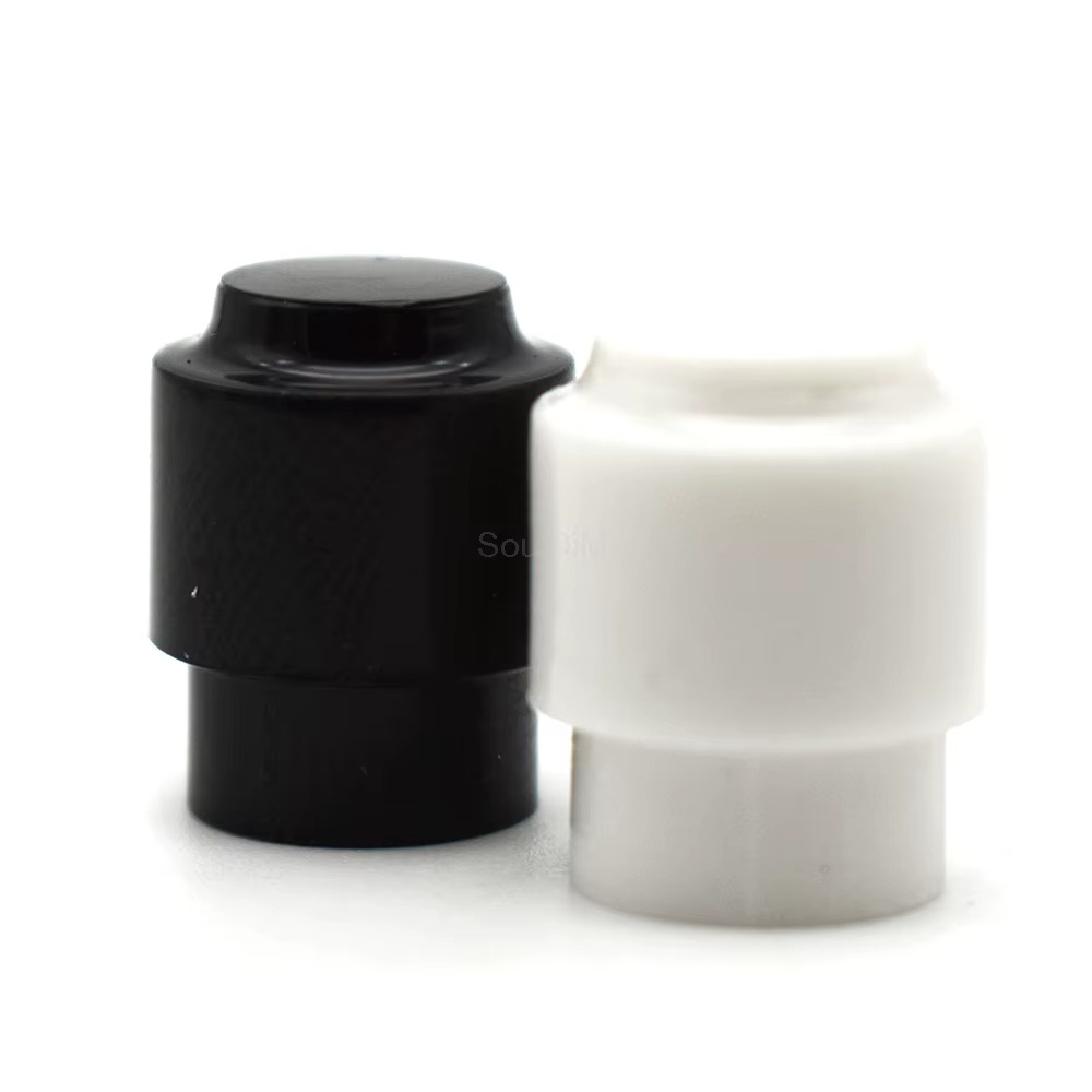 A Black and a White electric guitar Toggle Switch Tip, TL-style, on a White background.