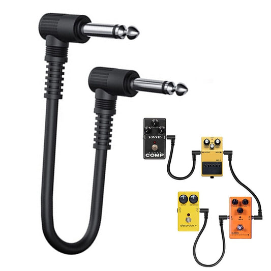 Guitar Patch/ Effects Lead with guitar effects on a white background.