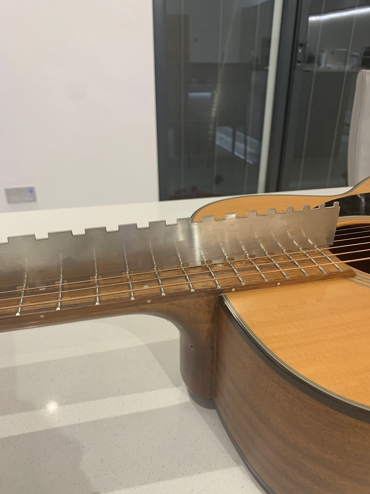 Guitar Notched Straight Edge