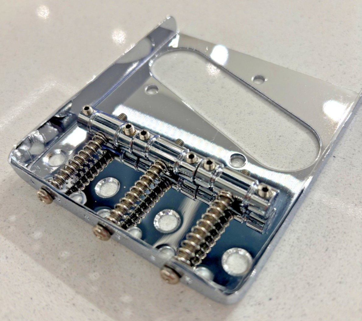 TL-style Guitar Bridge - Right Handed (Gold, Chrome & Black options) | Guitars Limited