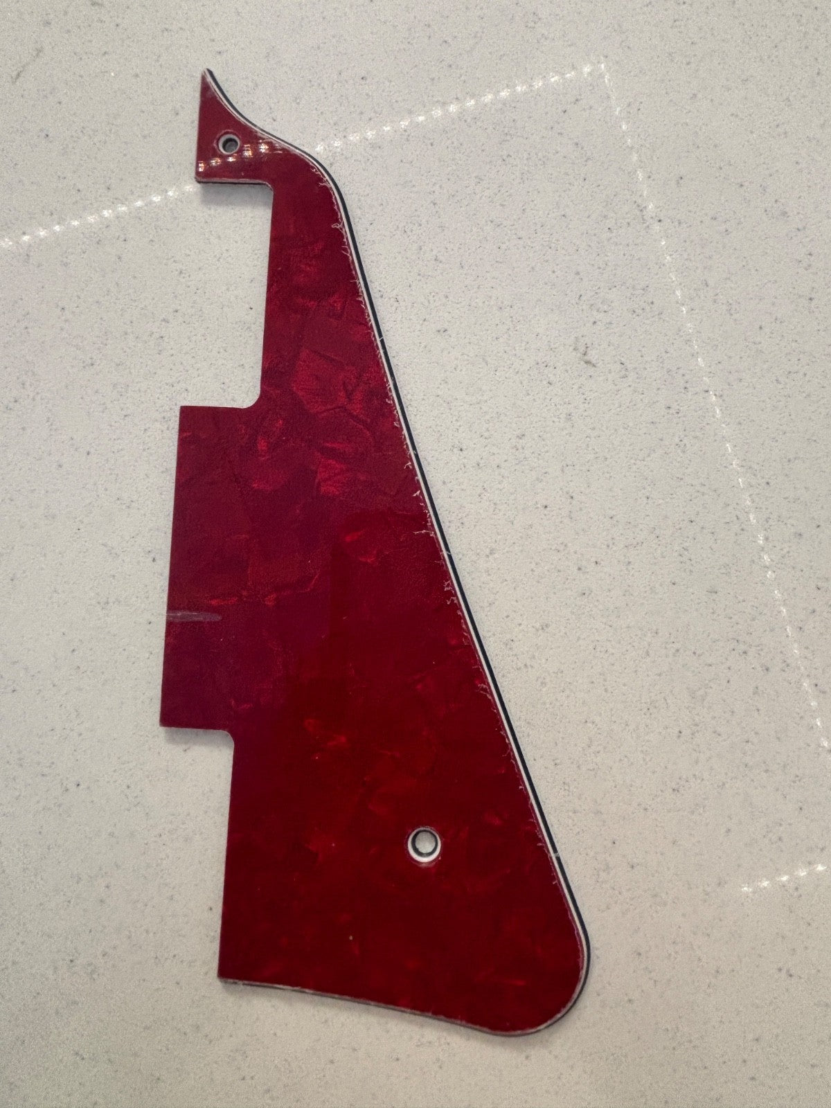 Red Pearlescent Gibson Les Paul type PickGuard Scratchplate set - Red Pearl - 3 Ply